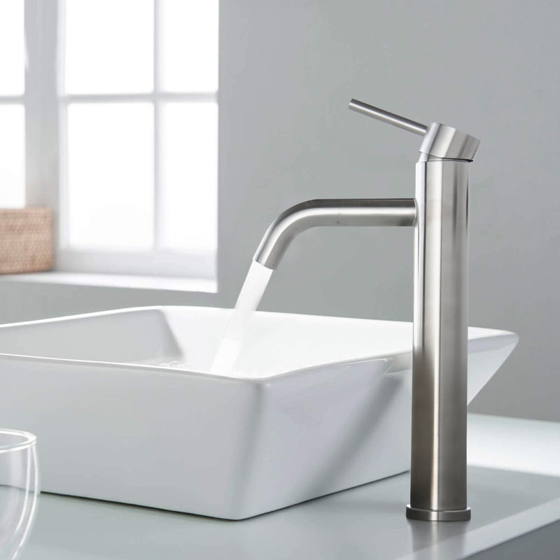 Robinet pour salle de bain Aurelia, Nickel brossé