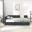 Structure de lit double pleine grandeur avec rangement-54049966