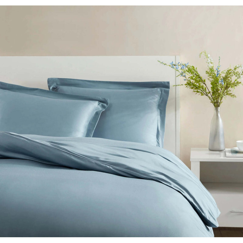 Natural Sham Set, King, Denim