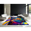 Tapis abstrait Inferno-1454594965