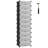 10 Pair Stackable Shoe Storage Cabinet