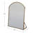 Pemberley Arched Metal Framed Standing Mirror