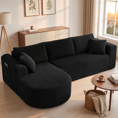 3 Seater Fabric Corner Sofa