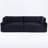 Modern Sofa With Two Throw Pillows-655432037