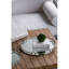 Grand plateau miroir argenté D18x2 "Valentina-125944250
