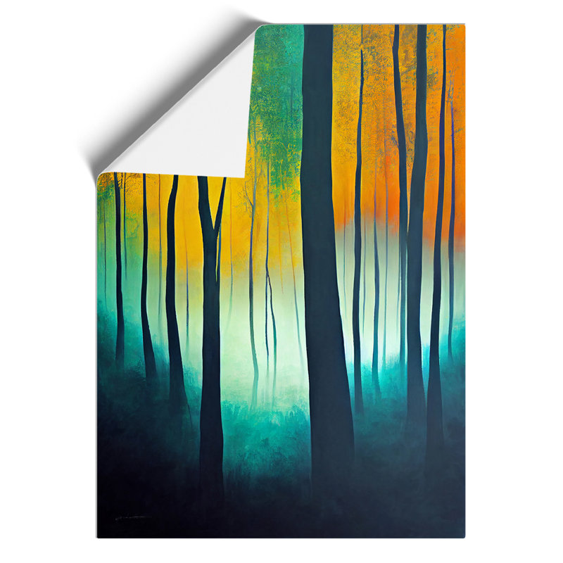 Vibrant Forest No.4 - Wall Art, 42cm H x 29.70cm W, Paper, No Matte