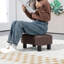 40cm Wide Tufted Solid Colour Footstool Ottoman-1502491689