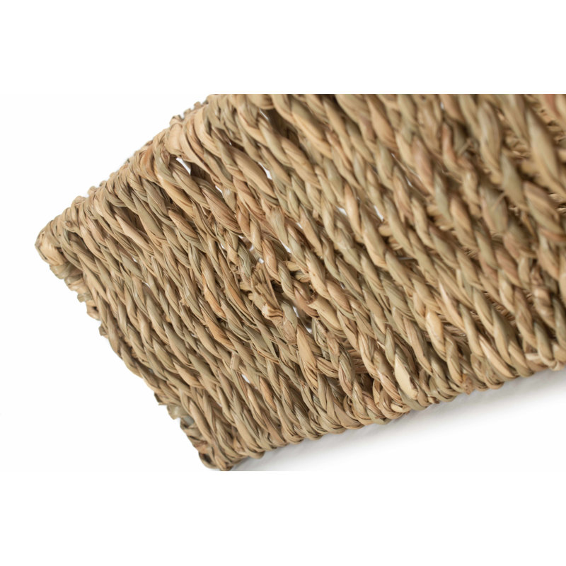 Forbestown Wicker Seagrass Storage Tray Basket 