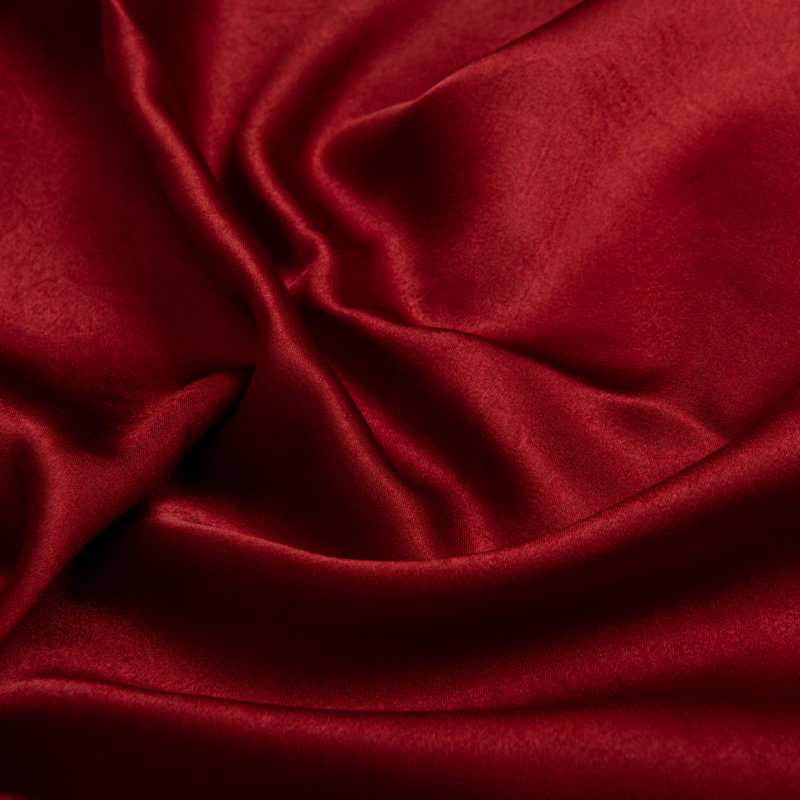  Satin Pillow Cases, King, Wine Red