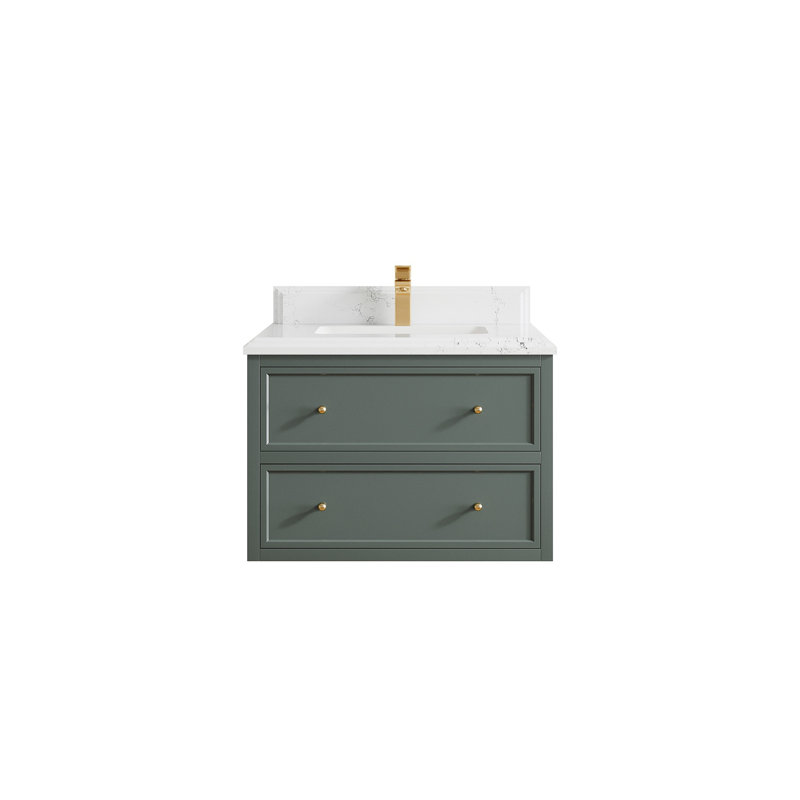 Meuble-lavabo simple flottant 30 po Roswell