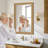 Rexford  Natural Wood Rattan Mirror Farmhouse Wall Decoration-709775992