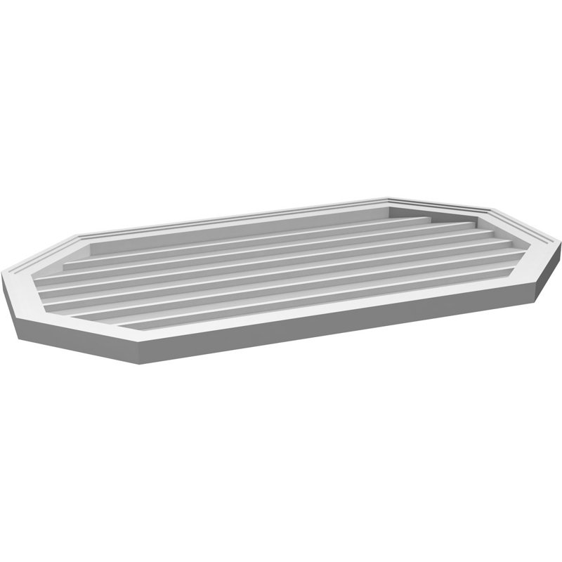 Évent horizontal gondole allongé en surface octogonal Signature, H 22 po x l 40 po x P 1,5 po