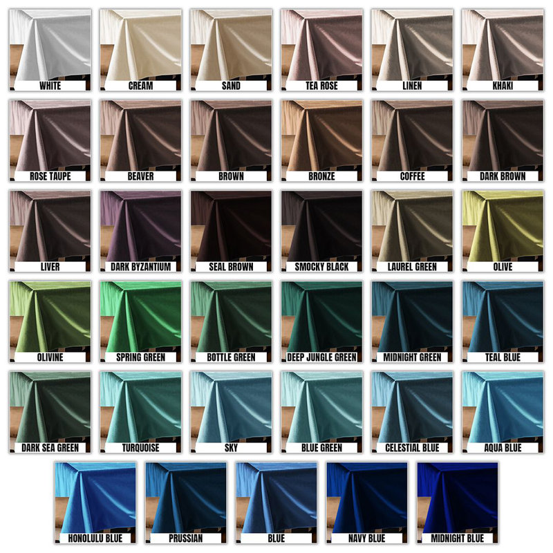 Luxury Matte Velvet Tablecloth, 150" L x 52" W, 35 Teal Blue