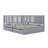 Joshuia Wood Daybed With Fence Guardrails And 2 Drawers, Split Into Independent Floor Bed & Daybed-1807438866-1807438867