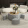 Aolaith Upholstered Storage Swivel Coffee Table With 4 Small Ottomans