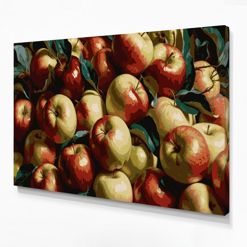Art mural sur toile brun Fruit Fruit Fuji, H 11 po x l 14 po