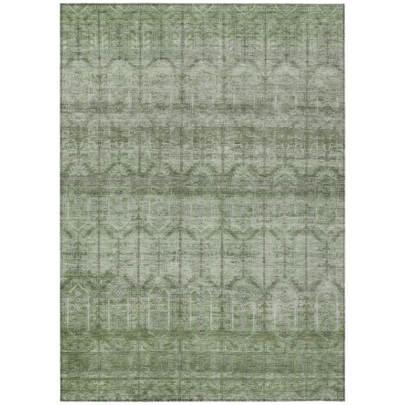 Machine Washable Indoor/Outdoor Chantille ACN2728 Modern Rug, 3' x 5', Sage