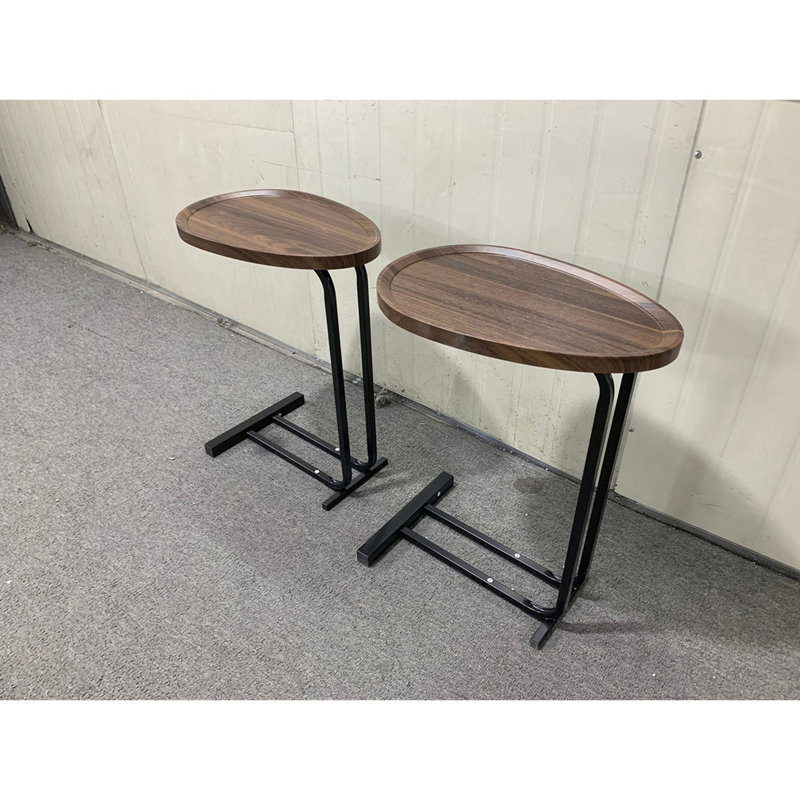 2-Pieces C-Shaped Side Table, C Table End Table