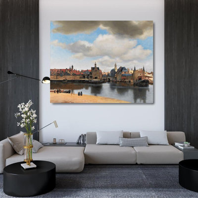 «Red Barrel Studio® Vermeer», galerie d'art sur toile tendue par Jean, vue de Delft