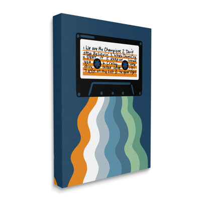 Mix Tape Cassette Wall Plaque Art by Laura Marr