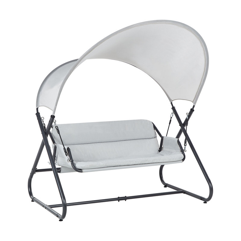 Patio Swing SOLAGNA Metal , Light Grey