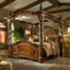 Villa Valencia Solid Wood Canopy Bed-1700193381