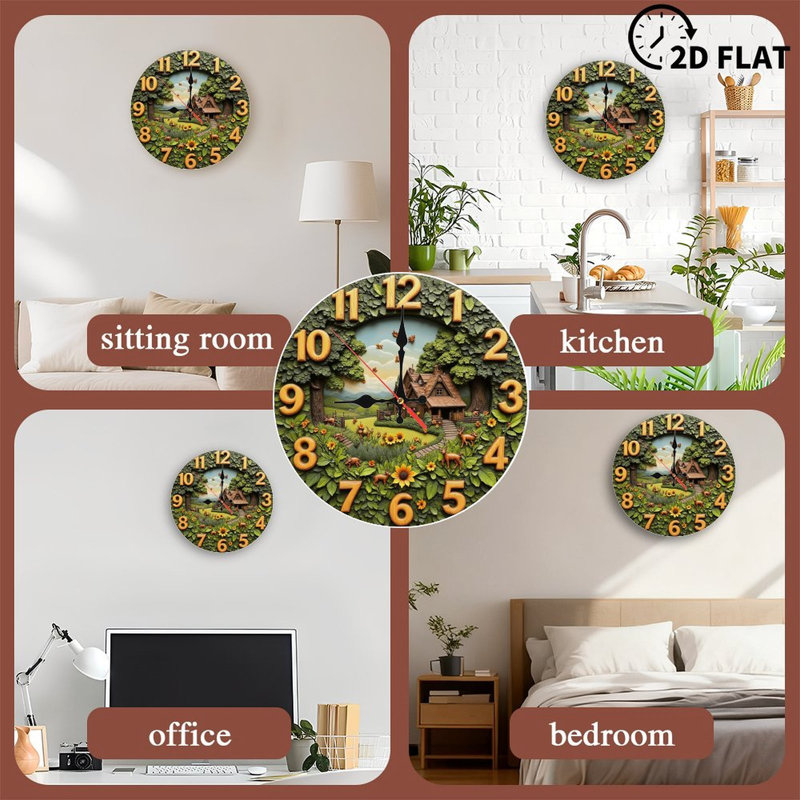 campagne, chalet, tournesols, tournesols, feuillage
