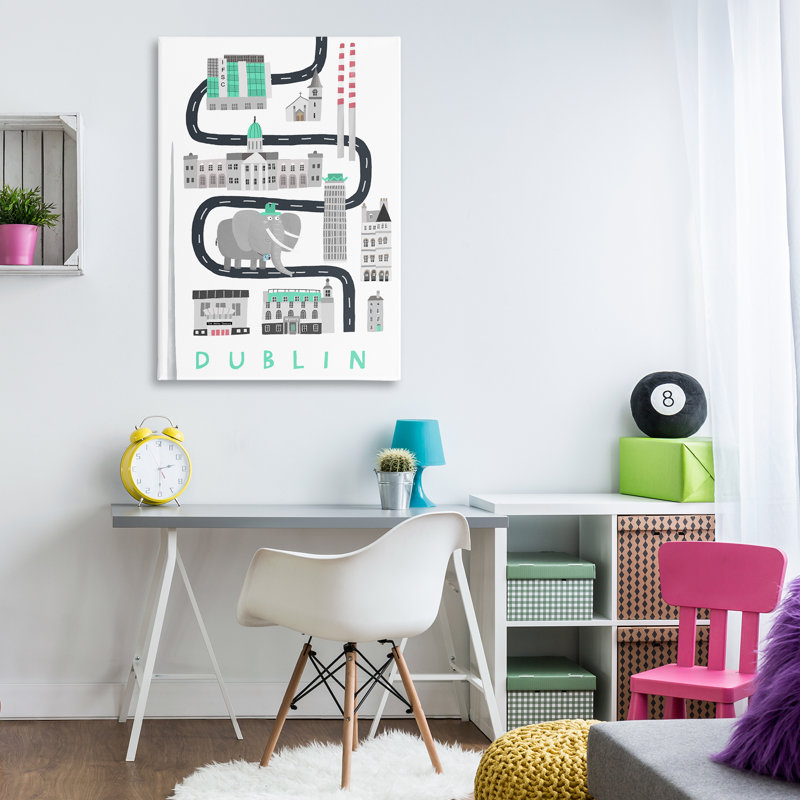 Toile Dublin City, par Carla Daly, H 45 po x l 30 po