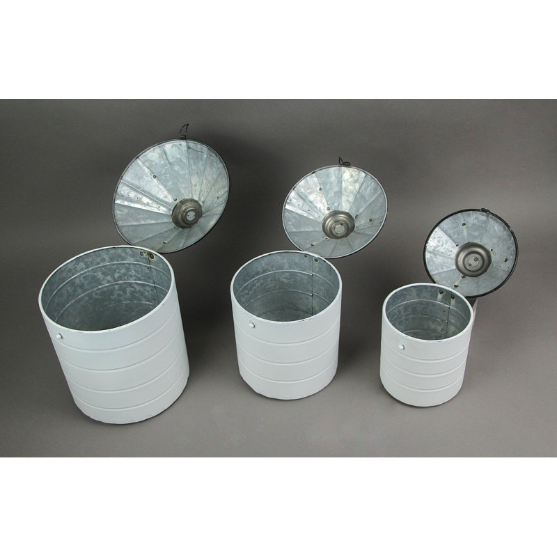 Ensemble 3 pièces de pots de rangement de cuisine