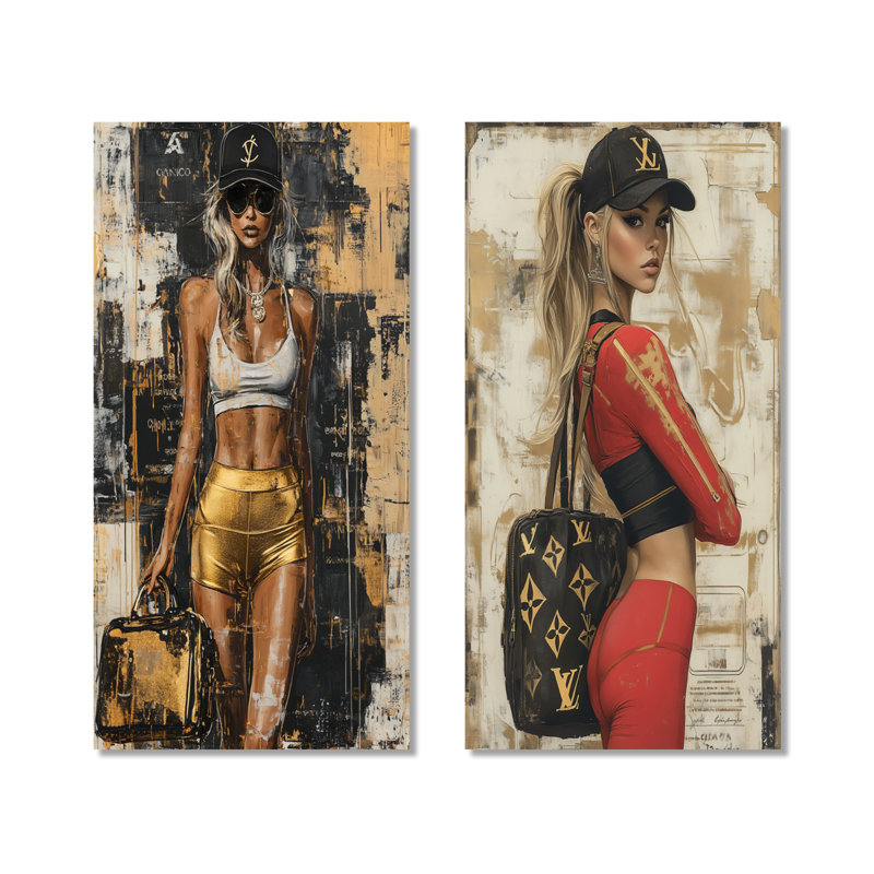 «Gym Model Peak Performance II», ensemble d'art mural en métal, 40" H x 40" W