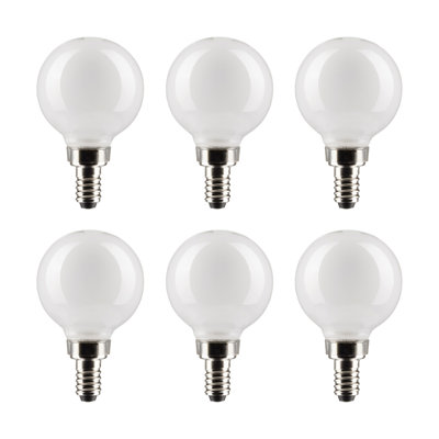 4,5 W (équivalent à 40 W), ampoule DEL G16,5 à intensité variable, culot E12 / candélabre