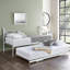 Antwerp Metal Daybed with Trundle and Mattress-366721101