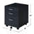 Rectangular Mobile Cabinet With 3 Drawers