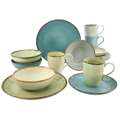 NATURE COLLECTION 16 Piece Dinnerware Set, Service for 4