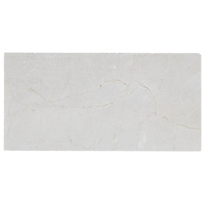 Marble Collection 6" x 3" Natural Stone Field Tile in Crema Marfil Classico