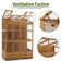 57.9" W x 28.5" D Wooden Greenhouse with Openable Roof and Lockable Door