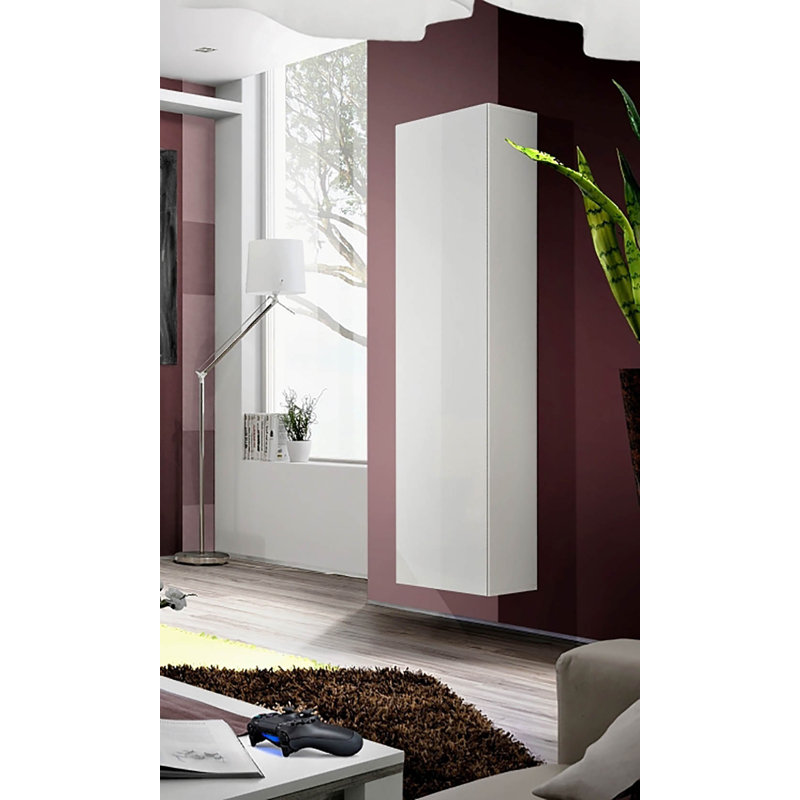Fly Modular Floating Storage Bookcase, White
