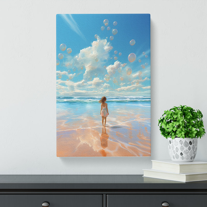 Beach Digital Art - Wrapped Canvas, 50cm H x 35cm W x 3cm D