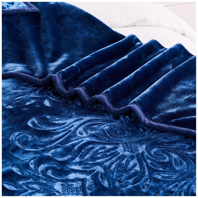 Arvelle Weighted Throw Blanket, Navy