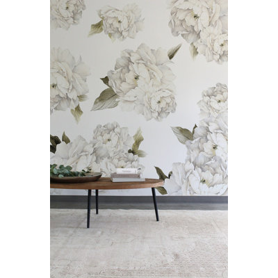 Décalcomanie murale pivoines