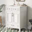 Meuble-lavabo 24 po avec lavabo en céramique-473441822