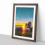 Sunrise Behind the Trees in Abstract - Picture Frame Graphic Art Print-55727641-55727639
