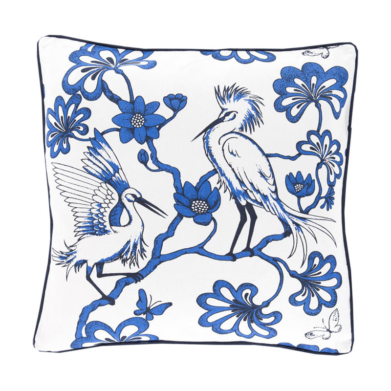  Cotton Throw Pillow, Down, Mint