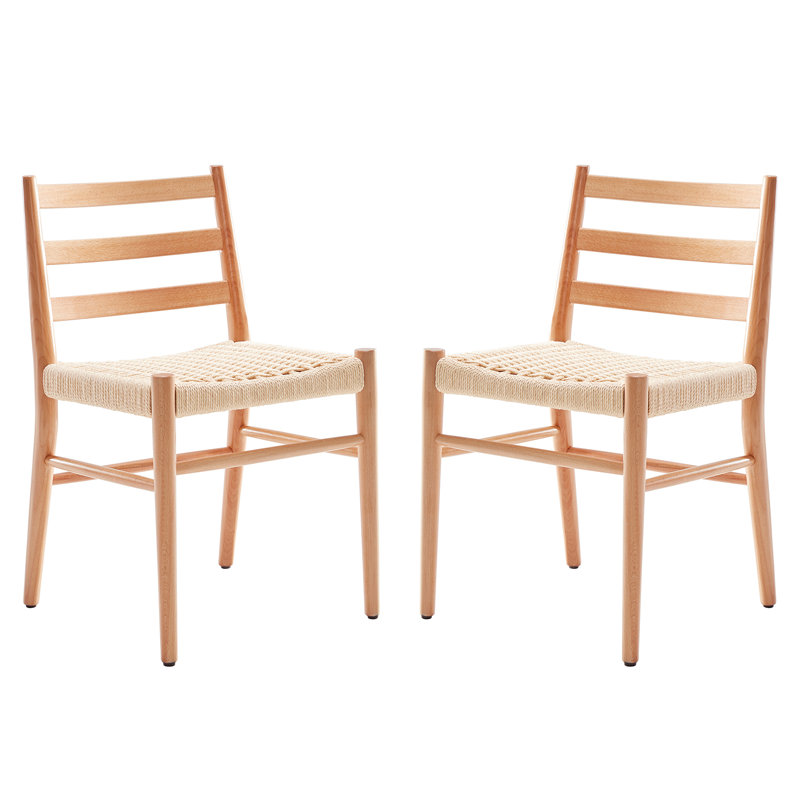 Chaise d'appoint Atyanna, Naturel / Beige
