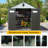 8X8ft Resin Outdoor Storage Shed With Lockable Door, Waterproof Outside Sheds With Windows & Vents, Heavy-Duty Plastic Tool Storage Shed For Patio Furniture, Lawn Mower, Bike-124356807-124356811