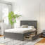 Lit plateforme double en métal avec tiroir-451243522