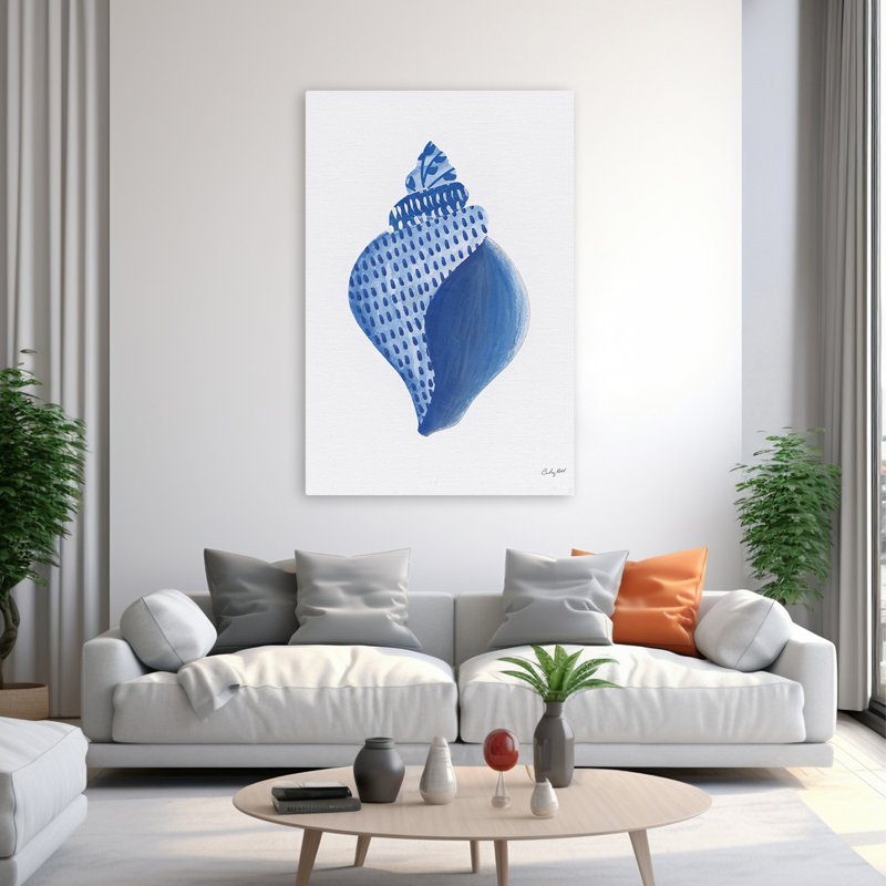 Coastal And Beachy Chinoiserie Shells I, 60" H x 40" W