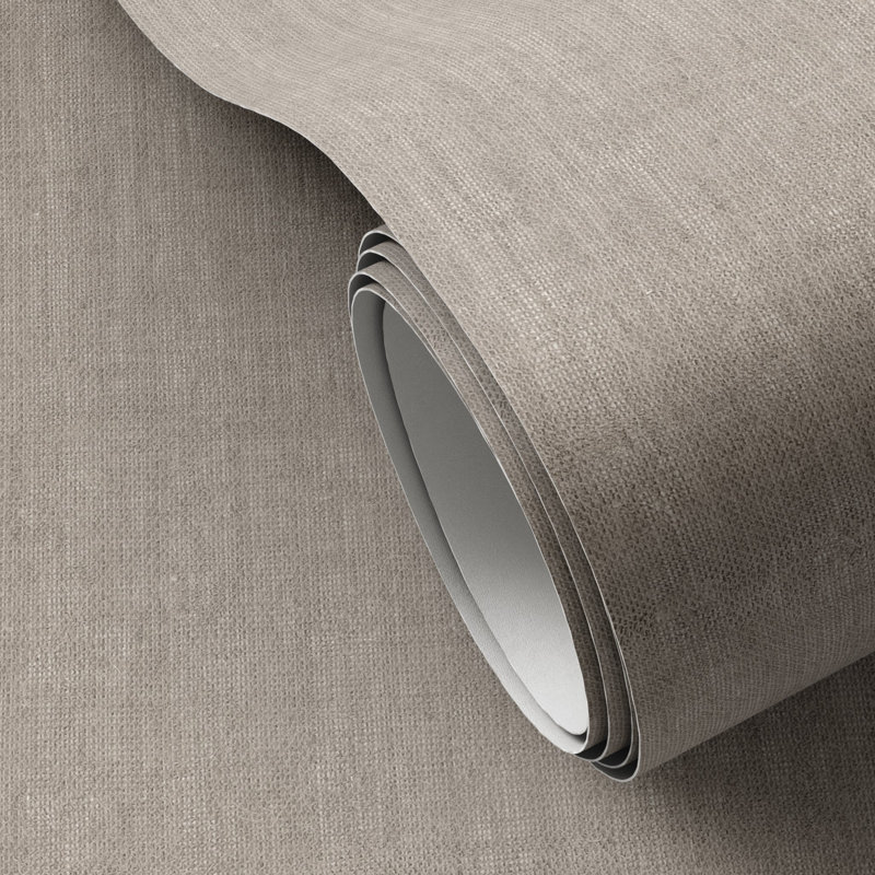 Cloth Wallpaper Roll by FH Art Studio, Gray