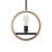 Mixon 1 - Light Brown Single Pendant