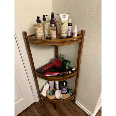 Nichaolas Freestanding Teak Shower Shelf